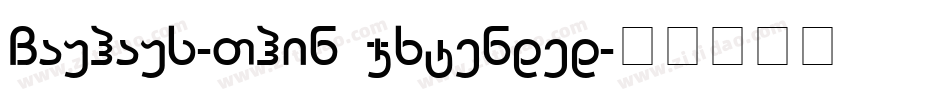Bauhaus-Thin Extended字体转换